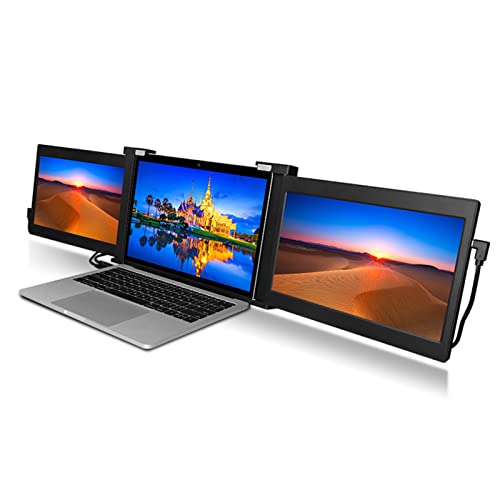 Zyyini Dual Extender Screen, 11.9 inch FHD IPS HDR Typc C Port Notebook Extended Screen Dual Screen Portable Monitor,Dual Monitor Screen Extender,Portable Monitor for Laptops PCs(S11 Black)