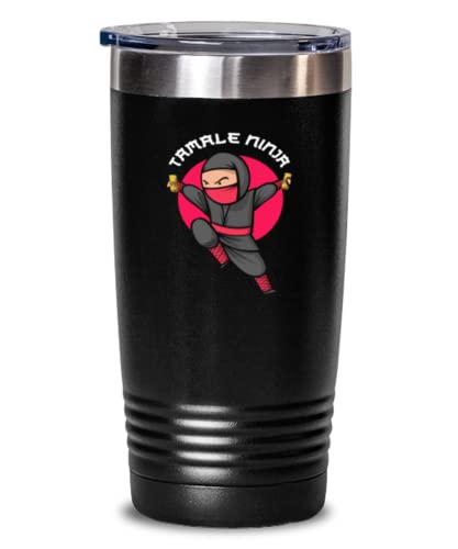 20 oz Tumbler Stainless Steel Insulated Funny Tamale Ninja Martial Arts Mexican Foods