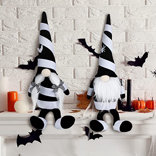 2 Pcs Plush Halloween Gnomes Halloween Mummy Gnome Halloween Gnomes Decorations Elf Indoor Decorations Mr and Mrs Handmade for Halloween Tiered Tray Decor Table Ornament Halloween Trick or Treat Gift | The Storepaperoomates Retail Market - Fast Affordable Shopping