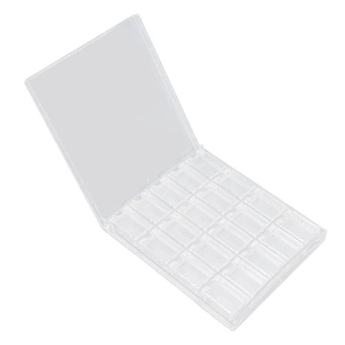 Nail Storage Box, Jewelry Grid Case Transparent 20 Grids Acrylic for Nail Art for Beads