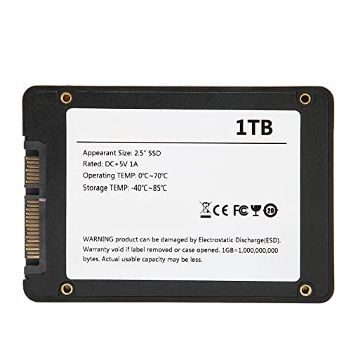 GOWENIC 1TB SSD, SATA3.0 1TB SSD 2.5inch Internal Solid State Hard Drive, Upgrade Computer or Laptop Memory and Storage