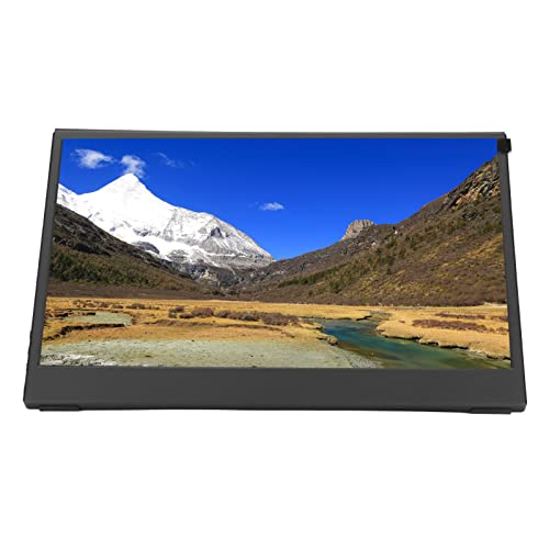 Portable Monitor, 16:9 HDR Technology 13.3 Inch Monitor Full HD 1080P for Computer for Mobile Phone for Laptop 