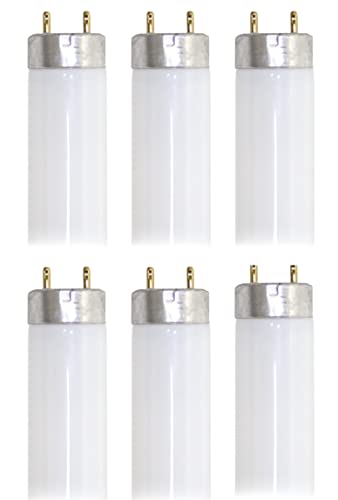 (6 Tubes) GE 72137 – F25 T8 Linear Fluorescent, 22 Watt 3500K, 36 inch Tube, Neutral White, Extra Life, T8 Fluorescent lamp