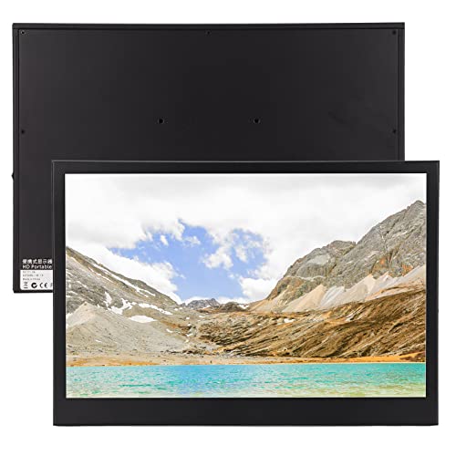 13in Portable Monitor, 1440×900 Resolution IPS HD Screen Monitor HDR Technology Computer Monitor for Laptops Mobile Phones Game Devices Mouse and Keyboard