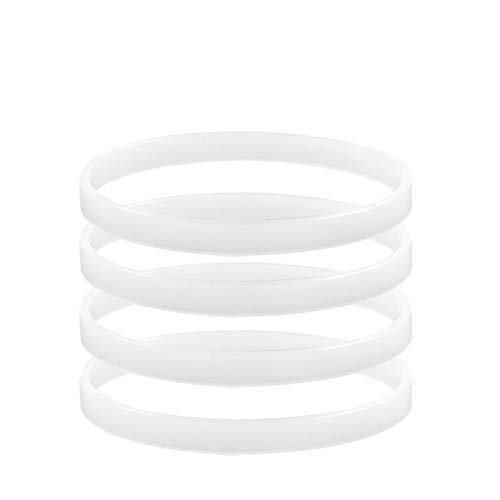 4PCS White Rubber Sealing O-Ring Gasket Replacement Parts, Compatible with Ninja Blender Replacement Seals (3.22inch/8cm gaskets,Hushtong)