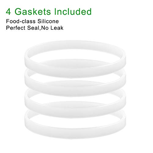4PCS White Rubber Sealing O-Ring Gasket Replacement Parts, Compatible with Ninja Blender Replacement Seals (3.22inch/8cm gaskets,Hushtong) | The Storepaperoomates Retail Market - Fast Affordable Shopping