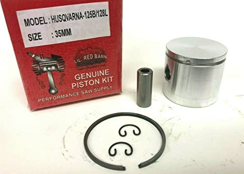 Lil Red Barn Piston Kit Compatible with Husqvarna 125B, 128L, 128LD, 128LDX, 125BX Leaf Blowers, Replaces Part # 545081814 Two Day Standard Shipping to All 50 States!