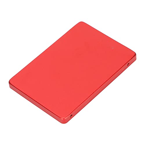 Aluminum SSD Adapter Shell, Ultra Thin Durable Aluminum Alloy SSD Adapter Cover for Home Office Computer Red