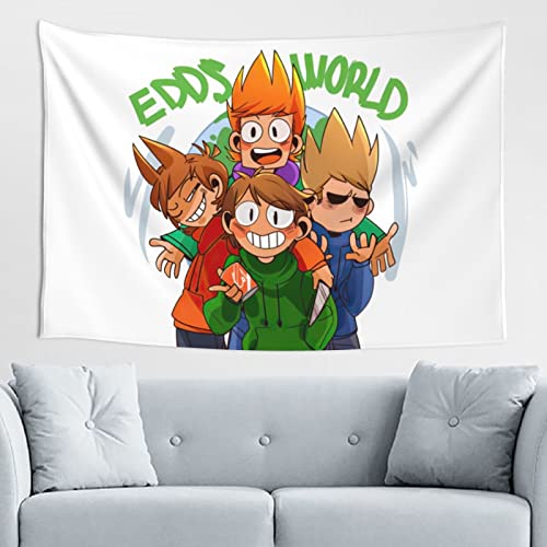 NNOLA Anime Eddsworld Tapestry 3d Printed Pattern Tapestries Cartoon Poster Wall Hanging For Bedroom Dorm Home Decor 40 X 60 In, Black | The Storepaperoomates Retail Market - Fast Affordable Shopping