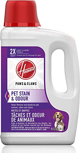 Hoover Paws & Claws Deep Cleaning Carpet Shampoo with Stainguard, Concentrated Machine Cleaner Solution for Pets, 64oz Formula, AH30925, White, Package may vary | The Storepaperoomates Retail Market - Fast Affordable Shopping