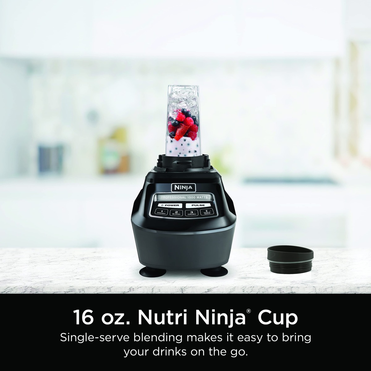 Ninja BL770AMZ Mega Kitchen System, 72 oz. Pitcher, 8-Cup Food Processor, 16 oz. Single Serve Cup, 1500-Watt, Black | The Storepaperoomates Retail Market - Fast Affordable Shopping