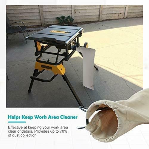 Table Saw Dust Collector Bag Fits Bosch/Dewalt/Makita/Ryobi/Craftsman/Porter Cable/10 inch tablesaws, and other table saws that have 2.5″ inch inch dust ports on the exterior of the saw | The Storepaperoomates Retail Market - Fast Affordable Shopping