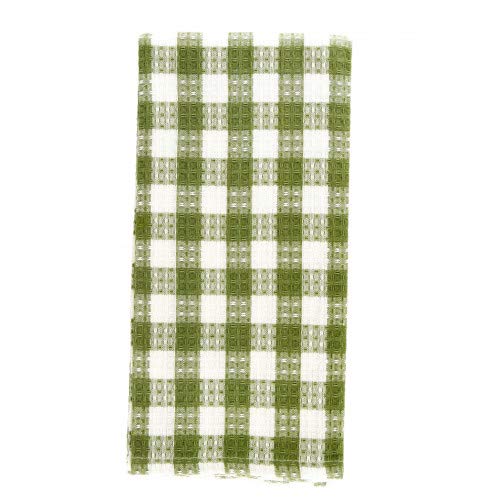 AG-30293S-4 Tea Towels, Toro Green Check – Set of 4