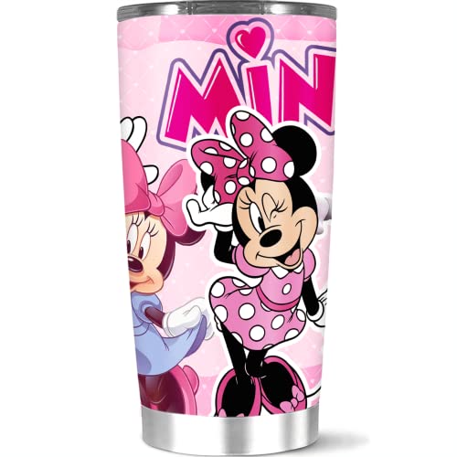 Stainless Steel Insulated Tumbler 20oz minnie Iced mouse Cold Coffee Tea Wine Hot Water Botter Gifts for Family and Friends