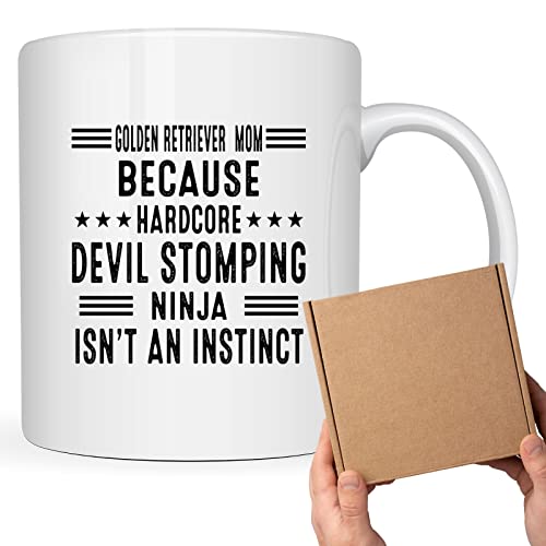 Coffee Mug Golden Retriever Mom Because Devil Stomping Ninja Isn’t a , Funny 204206