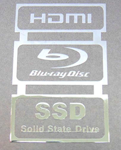 VATH Metal Sticker Compatible with HDMI, Blu-ray Disc, SSD (Solid State Drive) 20mm x 31mm [838]