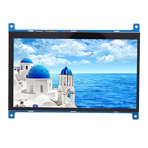 7inch Monitor, 1024 x 600 HD Highlight TNT LCD Screen, Capacitive Touch Screen Computer Monitor, Supporting for Raspberry Pi, BB Black Mini PC