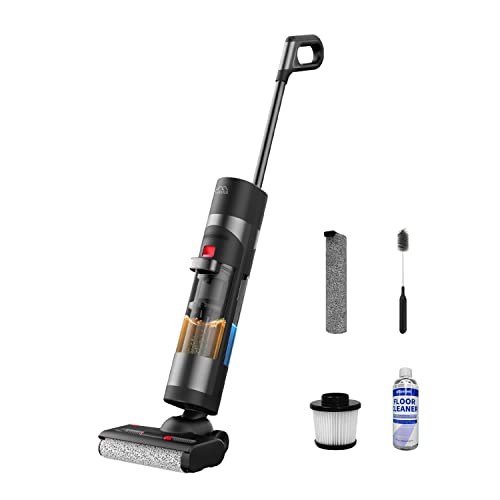JONR Wet Dry Vacuum Mop Lightweight Cordless Hard Floor Vacuum Cleaners, with Self-Cleaning System, Up to 35 Mins Runtime