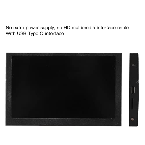 Display Screen, Multi Theme USB Monitor Brightness Stepless Adjustment Eye Protection Energy Saving for Mini Chassis(Black) | The Storepaperoomates Retail Market - Fast Affordable Shopping