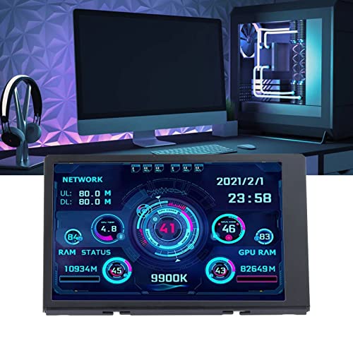 IPS Secondary Screen, Eye Protection 320×480 Resolution 360° Rotatable USB Type C Interface Adjustable Brightness 3.5in Display Screen for ITX Mini Chassis(with USB3.0 Splitter) | The Storepaperoomates Retail Market - Fast Affordable Shopping