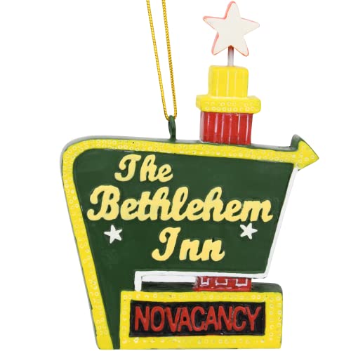 Tree Buddees No Vacancy at The Bethlehem Inn Sign / No Room in The Inn Funny Christmas Tree Ornaments