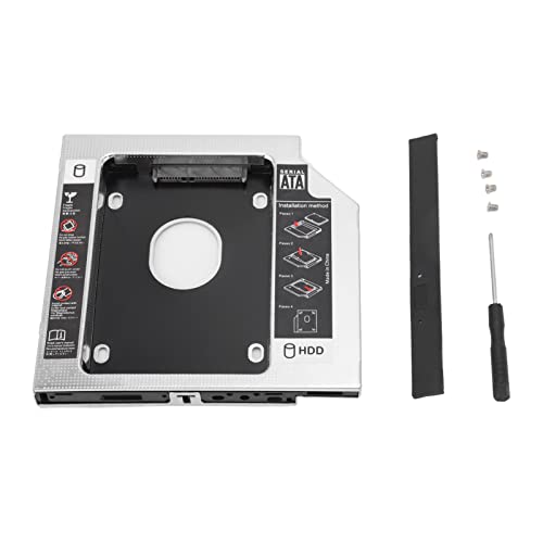 to 2nd HDD SSD Enclosure Hard Drive Caddy Tray Easy Installation for PC Aluminum Alloy | The Storepaperoomates Retail Market - Fast Affordable Shopping