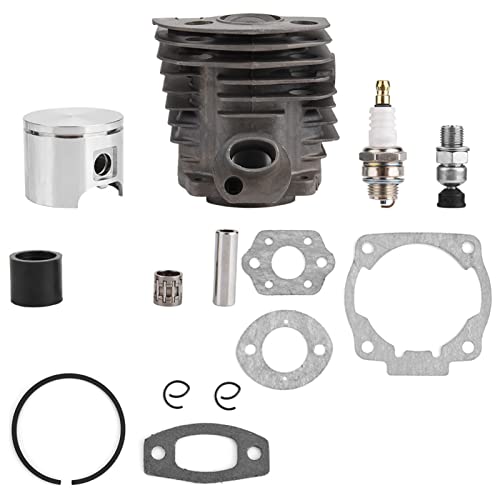 Cylinder Piston Gasket Kit for Husqvarna 50,51,55 Rancher Nikasil Engine Patio for Garden Lawn Replacement Tools （46mm）