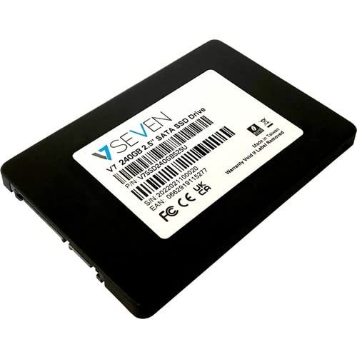 V7 V7SSD240GBS25U 240 GB Solid State Drive – 2.5″ Internal – SATA (SATA/600) – TAA Compliant – Notebook Device Supported – 3 Year Warranty – Bulk