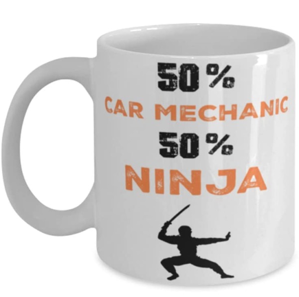 Car Mechanic Ninja Coffee Mug,car Mechanic Ninja, Unique Cool Gifts For Professionals And Co-workers