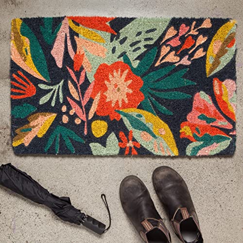 Danica Studio Superbloom Coir Fiber Printed Doormat, 18 x 30 in | The Storepaperoomates Retail Market - Fast Affordable Shopping