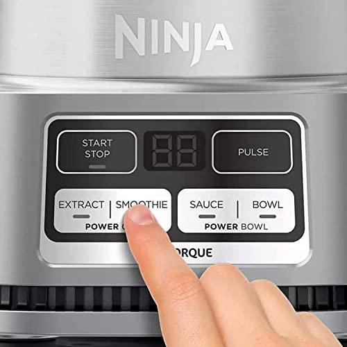 Ninja Foodi SS100 Stainless Steel Smoothie Blender Bowl Maker and Nutrient Extractor with 24-Oz Nutrient Extraction Cup, To-Go Lids and Hybrid Blades | The Storepaperoomates Retail Market - Fast Affordable Shopping