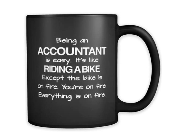 Funny Accountant Gift, Accountant Mug, Black Mug for CPA, Accountant Coffee Mug, Gift for Accountant, Multitasking Ninja, CPA Mug