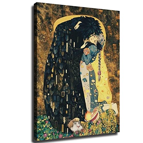Howl?s Moving Castle Howl & Sophie Canvas Art Poster and Wall Art Picture Print Modern Family Bedroom Decor Posters (8x10inch-No Framed)
