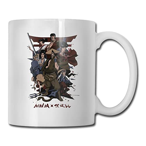 GuyDHale Anime Ninja Scroll Anime Ceramic Coffee Mug Coffee Cup Travel Cup Novelty Ceramics For Office Home Tea Cup