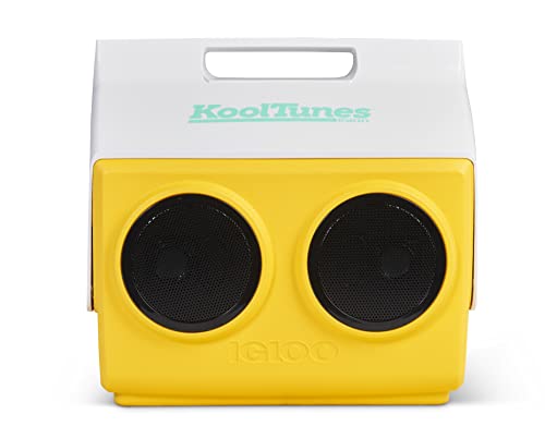 Igloo KoolTunes Boombox Cooler, 14 Qt Yellow