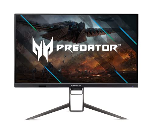 Acer Predator XB323QU NVbmiiphzx 31.5″ WQHD 2560 x 1440 Gaming Monitor | G-SYNC Compatible | Agile-Splendor IPS 400 | Up to 170Hz Refresh Rate | Up to 0.5ms | TUV/Eyesafe | Display Port & 2 x HDMI 2.0