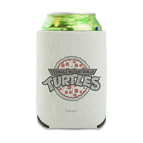 Teenage Mutant Ninja Turtles Pizza Logo Can Cooler – Drink Sleeve Hugger Collapsible Insulator – Beverage Insulated Holder