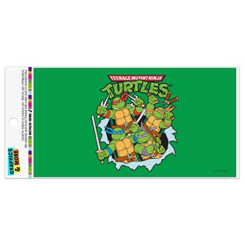 Graphics and More Teenage Mutant Ninja Turtles Group Retro Automotive Car Refrigerator Locker Vinyl Magnet