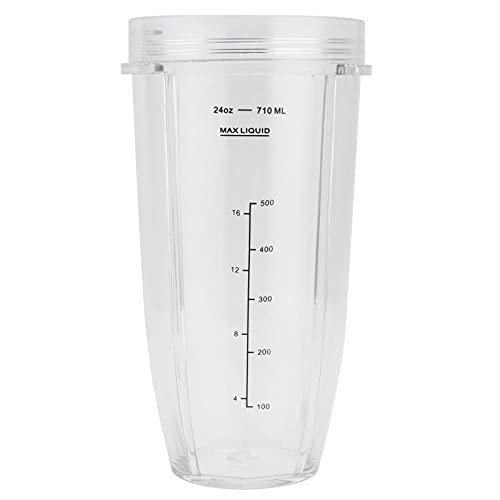 Jar Cups, 24Oz Replacement Cup Blender Cup Container Fit for Nutri Ninja 1000W Blender Accessories