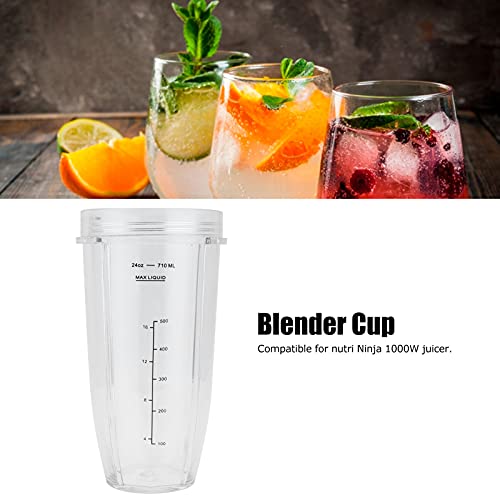 Jar Cups, 24Oz Replacement Cup Blender Cup Container Fit for Nutri Ninja 1000W Blender Accessories | The Storepaperoomates Retail Market - Fast Affordable Shopping