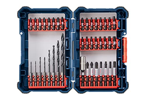 TJPoto 40-Piece Replacement Part New Custom case 1/4-in Impact Driver Bit Set #DDMS40 for Bosch