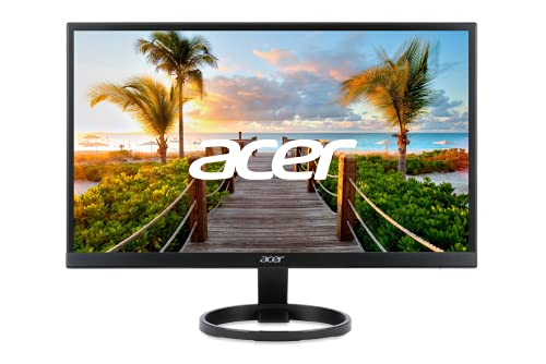 Acer R241Y Bbix 23.8″ Full HD (1920 x 1080) IPS Monitor | AMD FreeSync Technology | Ultra-Thin | Edge-to-Edge | Zero-Frame | 1ms VRB | 75Hz | (HDMI & VGA Ports) (Renewed)