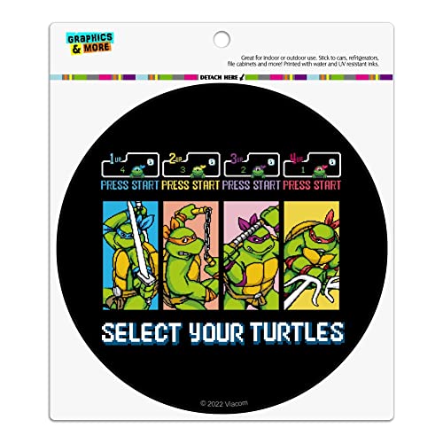 Graphics and More Teenage Mutant Ninja Turtles Select Your Turtles Automotive Car Refrigerator Locker Vinyl Circle Magnet
