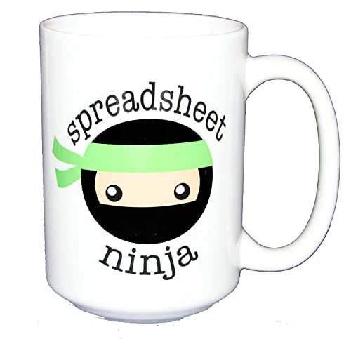 Spreadsheet Ninja Mug Gift For Coworker Boss Employee Work Humor Coffee Mugs Birthday Gifts Mother’s Day Farther’s Day Gifts For Accountants