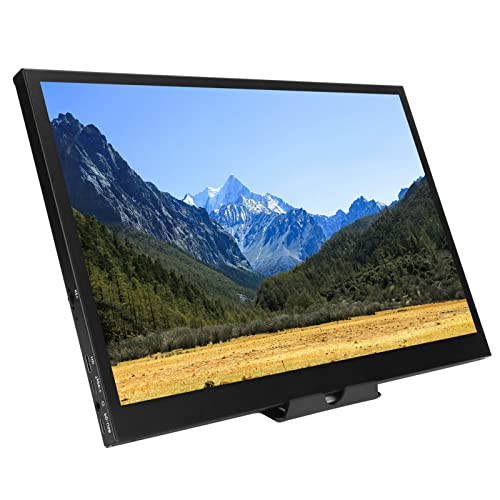 Portable Monitor, 15 Inch FHD 1080P HDR IPS Ultra Slim Monitor, 16:9 178°Full View DC5V/2A USB C HDMI Computer Display with Speaker, LED Backlight Gaming External Monitor for Laptop PC Phone