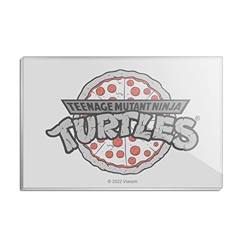 Teenage Mutant Ninja Turtles Pizza Logo Rectangle Acrylic Fridge Refrigerator Magnet