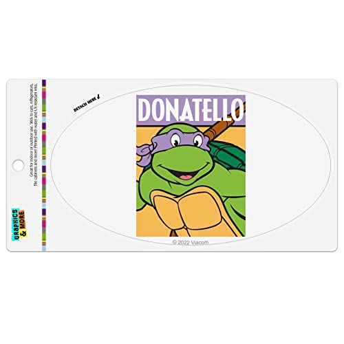 Graphics and More Teenage Mutant Ninja Turtles Donatello Automotive Car Refrigerator Locker Vinyl Euro Oval Magnet