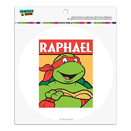 Graphics and More Teenage Mutant Ninja Turtles Raphael Automotive Car Refrigerator Locker Vinyl Circle Magnet