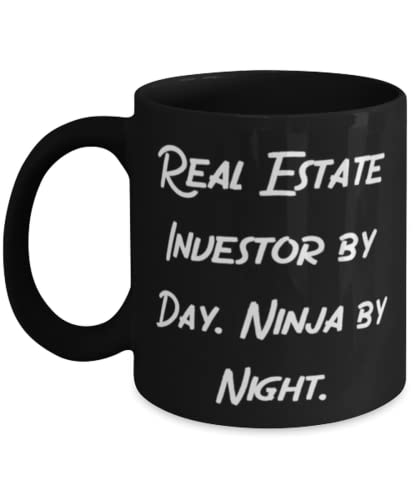 Real Estate Investor by Day. Ninja by Night. 11oz 15oz Mug, Real Estate Investor Present From Colleagues, Joke Cup For Men Women
