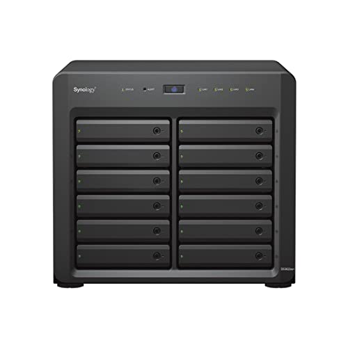Synology DiskStation DS3622xs+ NAS Server with Xeon 2.2GHz CPU, 48GB Memory, 144TB HDD Storage, 2 x 10GbE LAN Ports, DSM Operating System